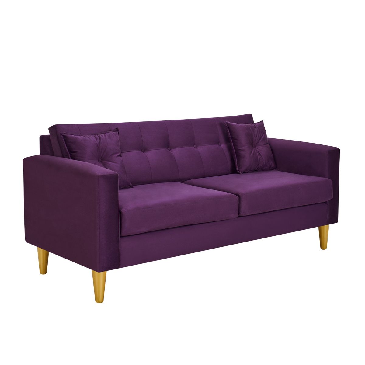 BODEVIR - Sofa New Retro 3C Felpa 01 Morado