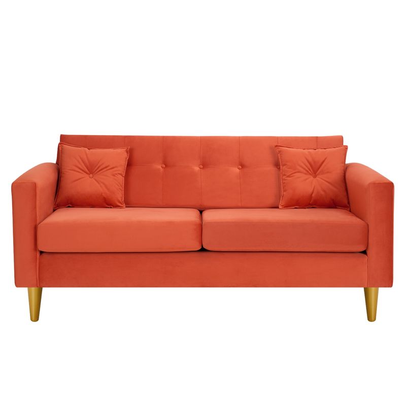 BODEVIR - Sofa New Retro 3C Felpa 01 Naranja