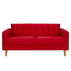 BODEVIR - Sofa New Retro 3C Felpa 01 Rojo