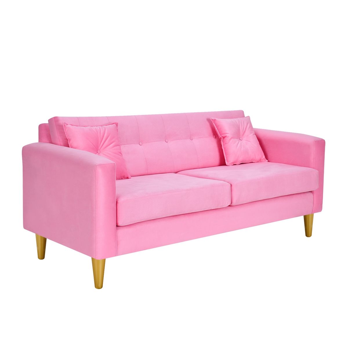 BODEVIR - Sofa New Retro 3C Felpa 01 Rosado