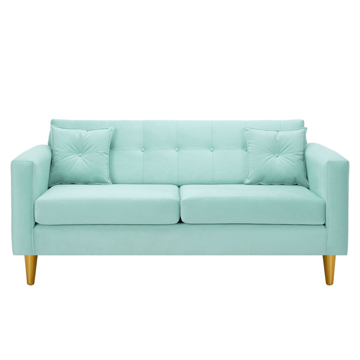 BODEVIR - Sofa New Retro 3C Felpa 01 Verde Agua