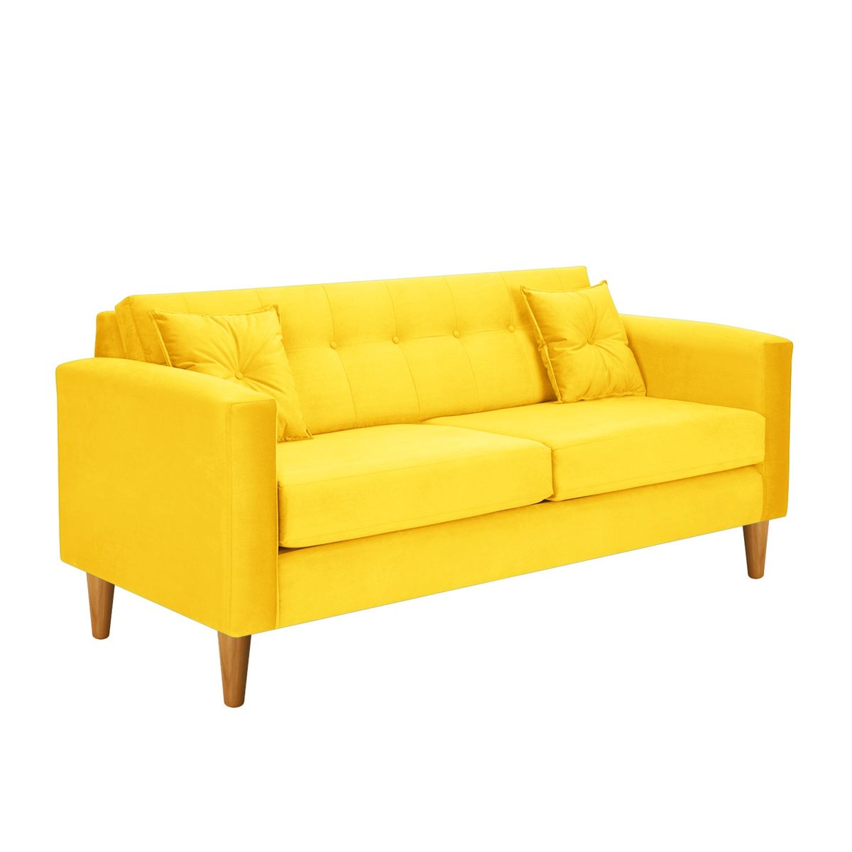 BODEVIR - Sofa New Retro 3C Felpa 04 Amarillo