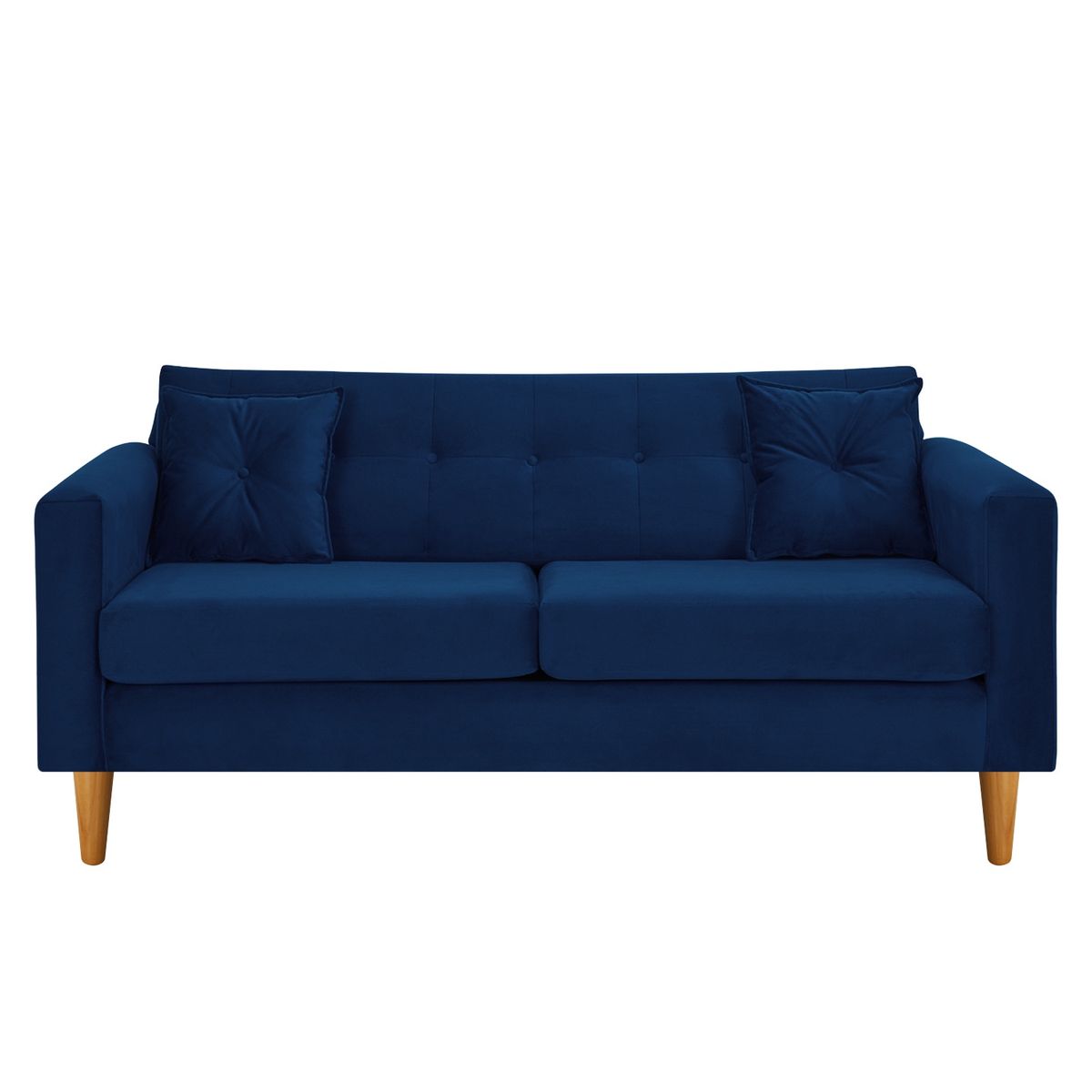 BODEVIR - Sofa New Retro 3C Felpa 04 Azul Marino