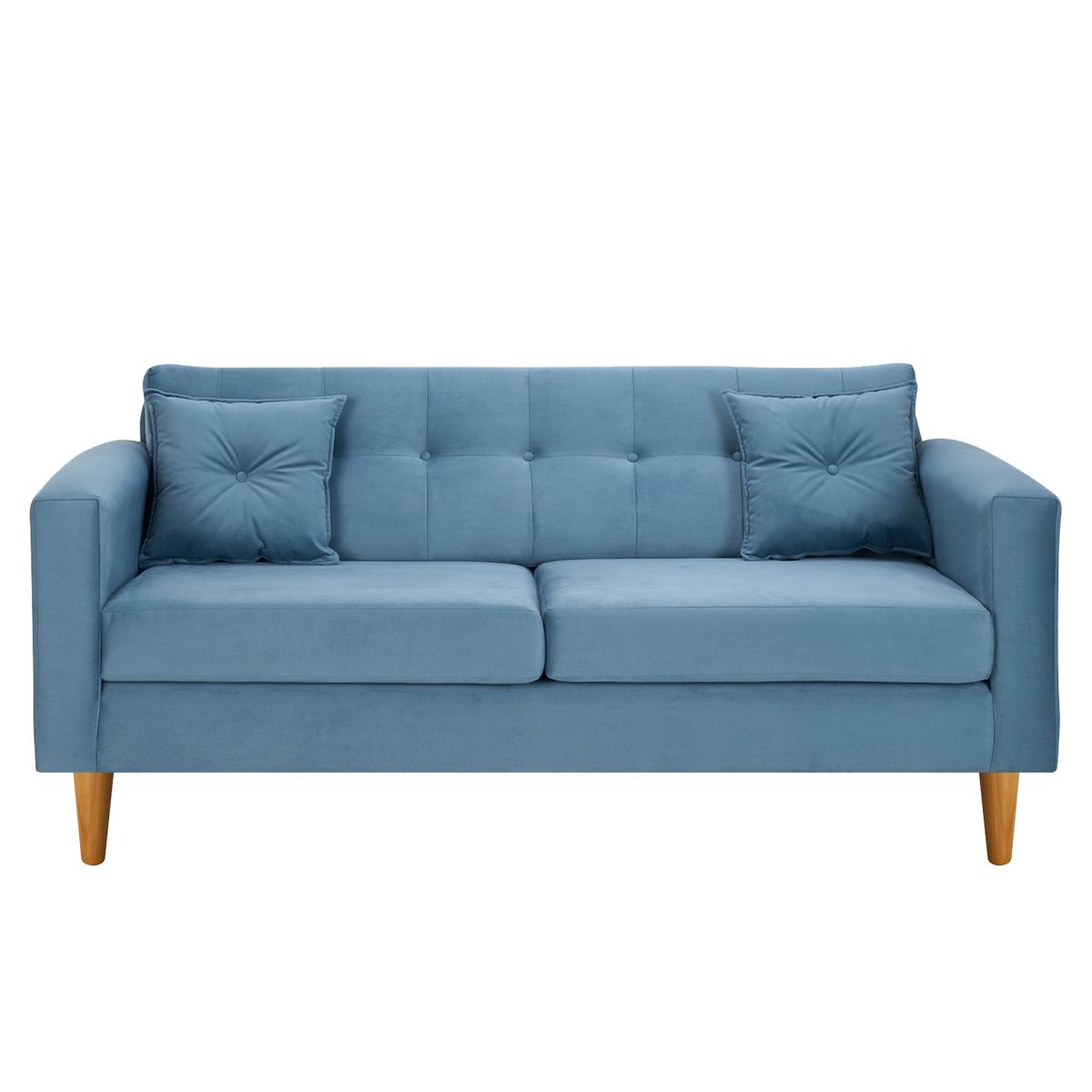 BODEVIR - Sofa New Retro 3C Felpa 04 Azul Petroleo
