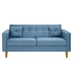 BODEVIR - Sofa New Retro 3C Felpa 04 Azul Petroleo