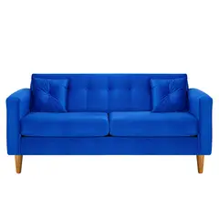 BODEVIR - Sofa New Retro 3C Felpa 04 Azul Rey