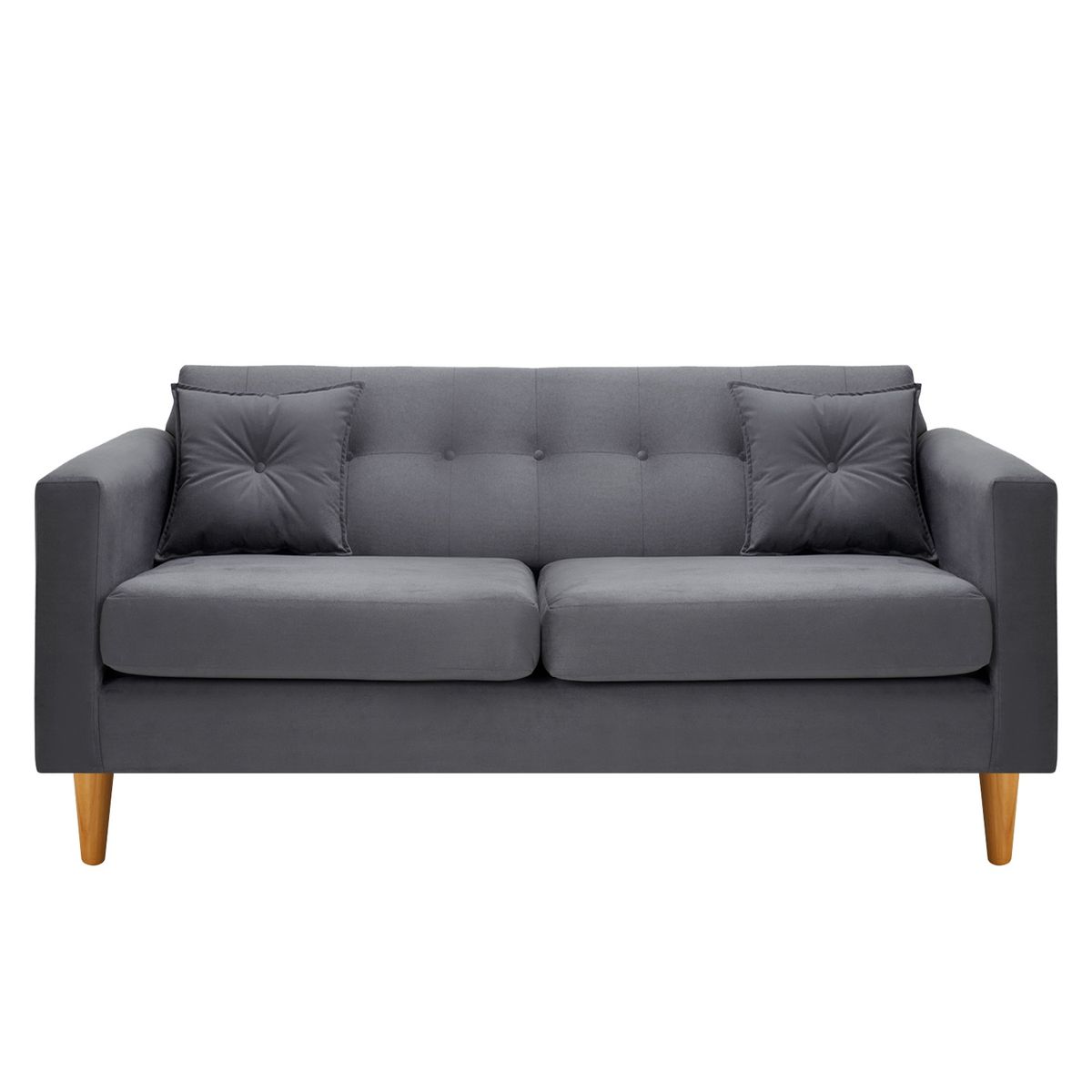 BODEVIR - Sofa New Retro 3C Felpa 04 Gris