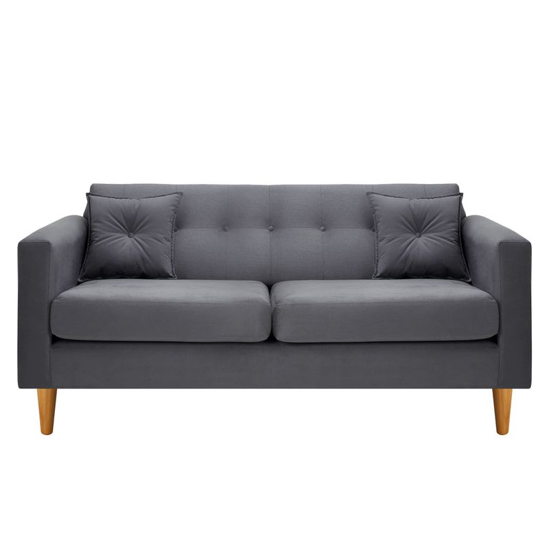 BODEVIR - Sofa New Retro 3C Felpa 04 Gris