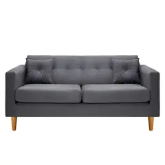 BODEVIR - Sofa New Retro 3C Felpa 04 Gris