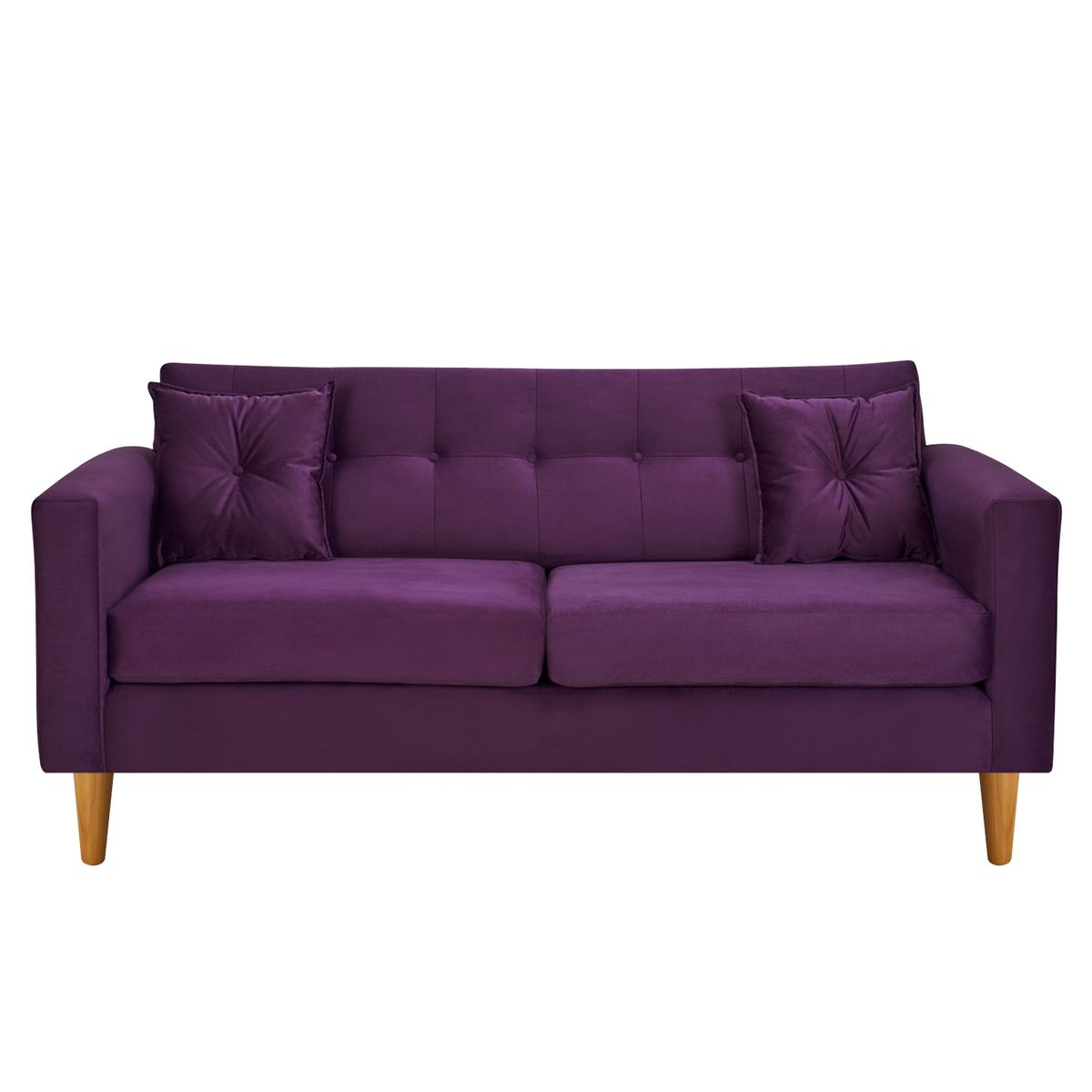 BODEVIR - Sofa New Retro 3C Felpa 04 Morado.