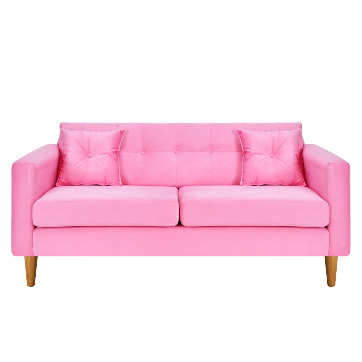 BODEVIR - Sofa New Retro 3C Felpa 04 Rosado
