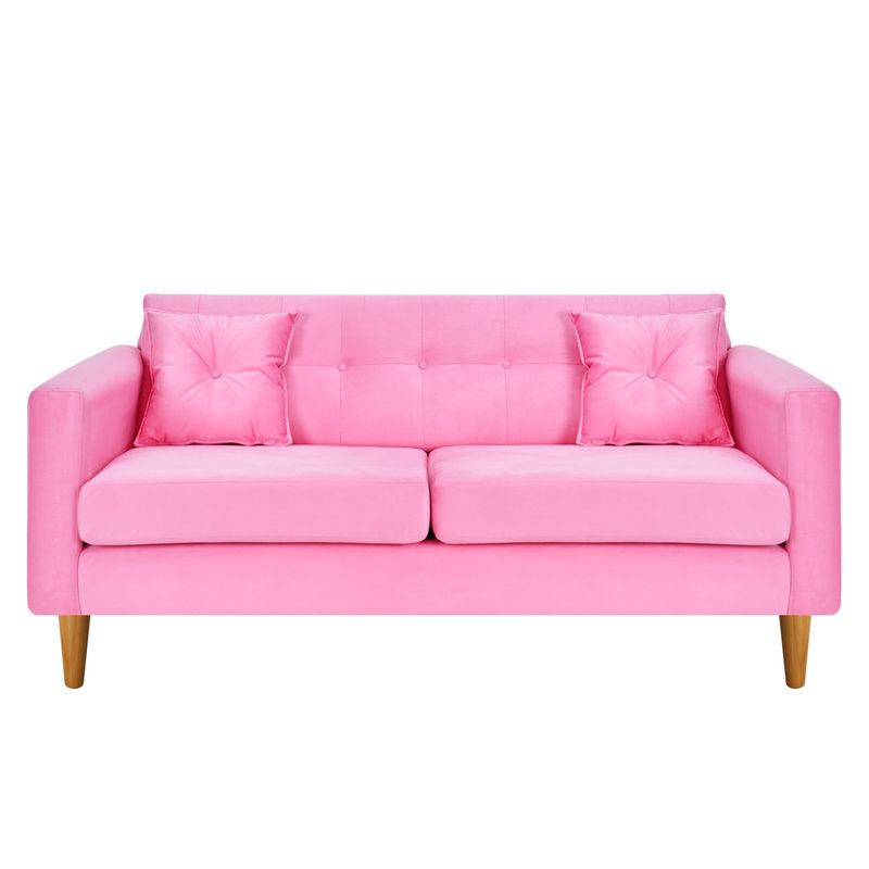 BODEVIR - Sofa New Retro 3C Felpa 04 Rosado