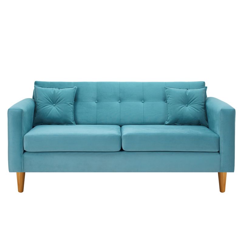 BODEVIR - Sofa New Retro 3C Felpa 04 Turquesa