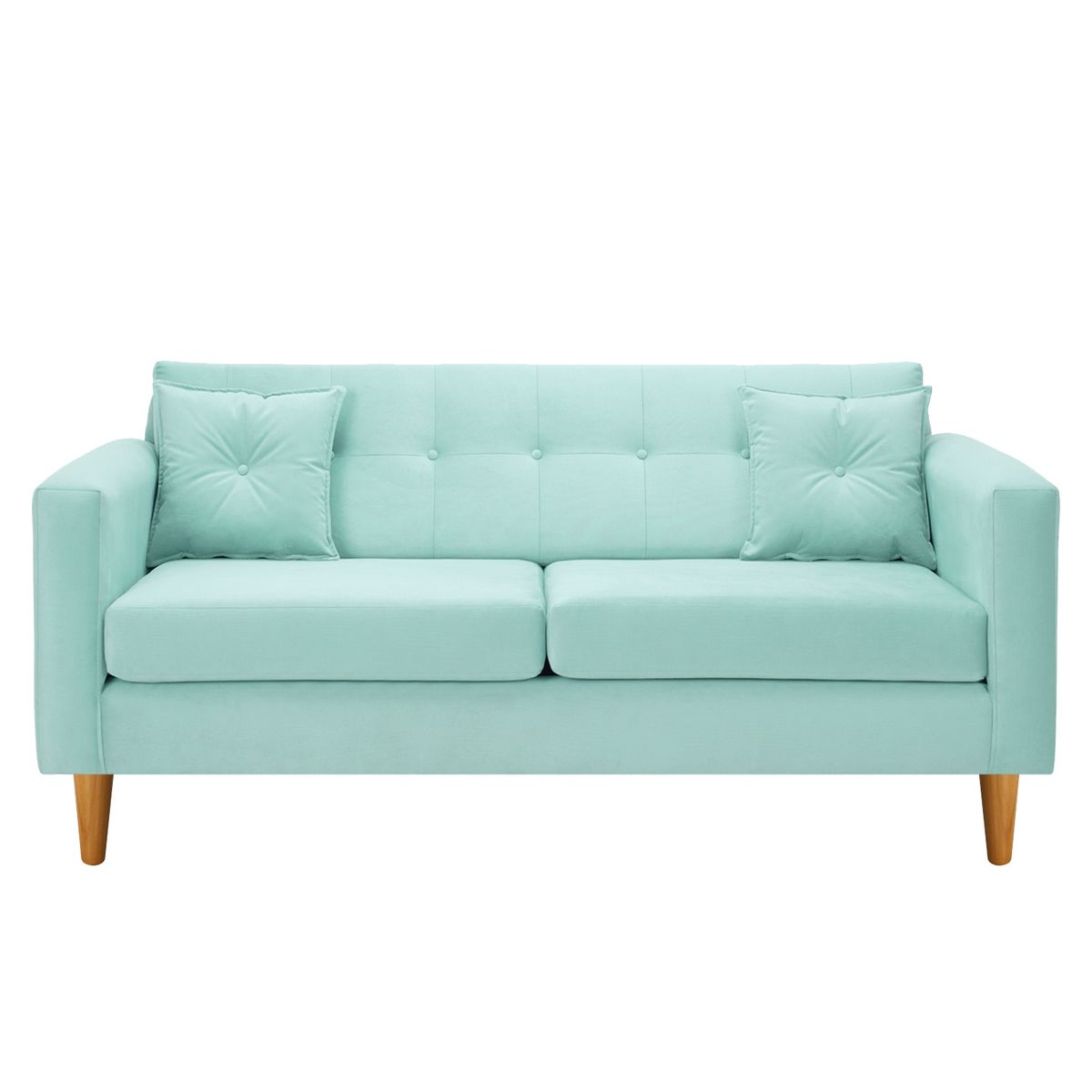 BODEVIR - Sofa New Retro 3C Felpa 04 Verde Agua