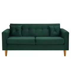 BODEVIR - Sofa New Retro 3C Felpa 04 Verde Botella