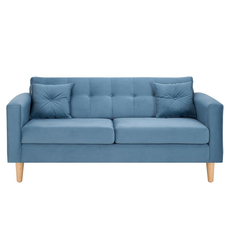 BODEVIR - Sofa New Retro 3C Felpa 05 Azul Petroleo