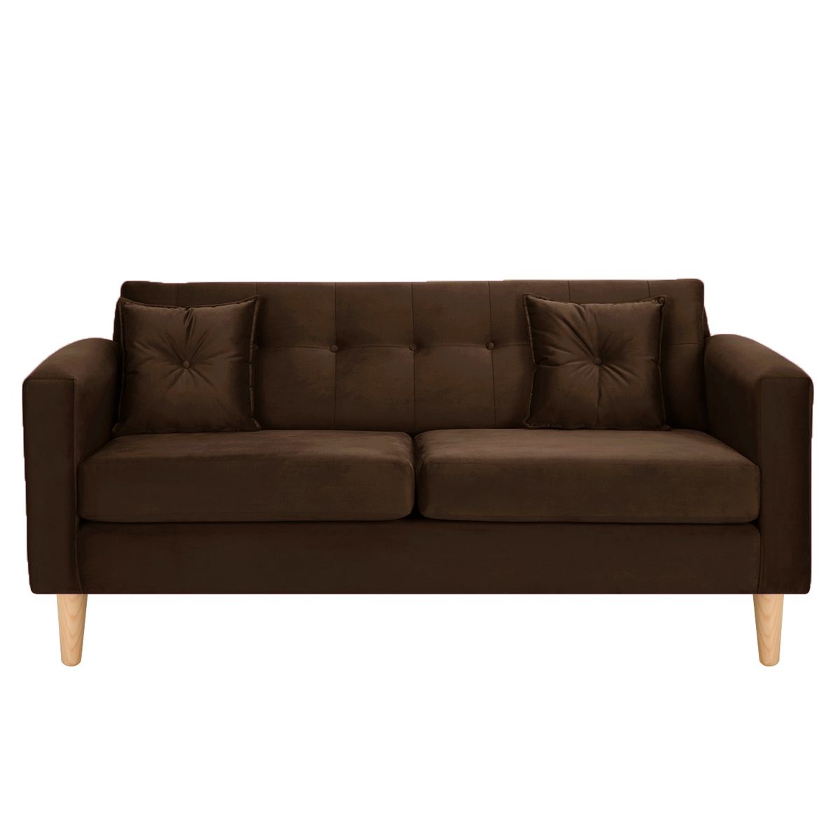 BODEVIR - Sofa New Retro 3C Felpa 05 Chocolate