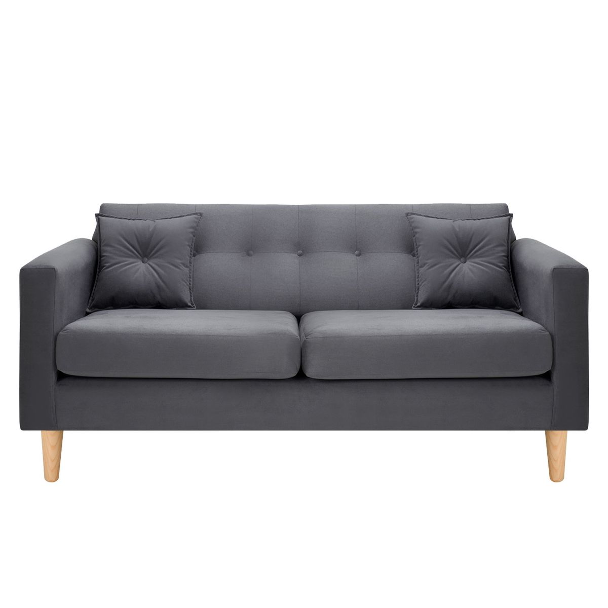BODEVIR - Sofa New Retro 3C Felpa 05 Gris