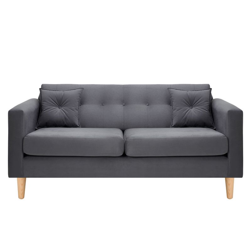BODEVIR - Sofa New Retro 3C Felpa 05 Gris