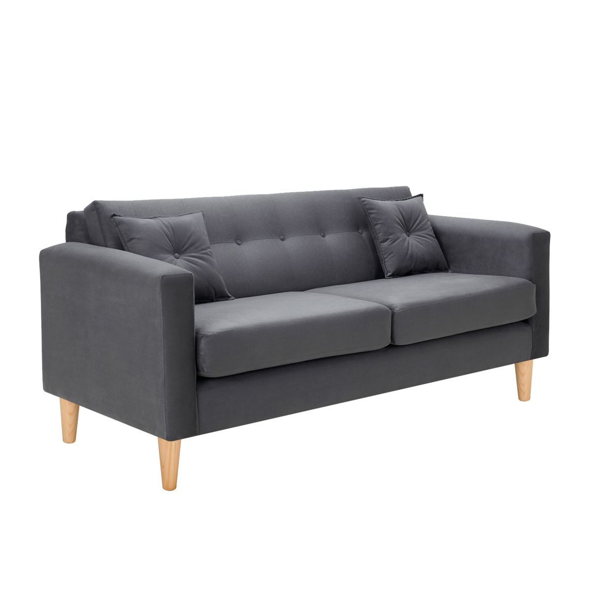 BODEVIR - Sofa New Retro 3C Felpa 05 Gris