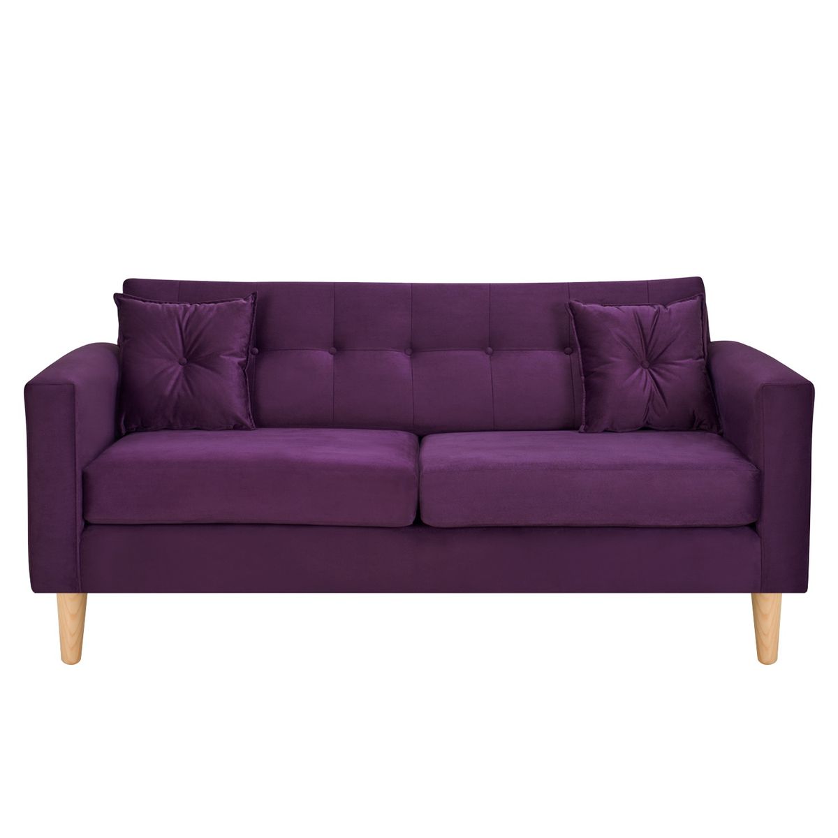 BODEVIR - Sofa New Retro 3C Felpa 05 Morado