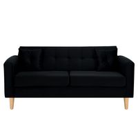 Sofa New Retro 3C Felpa 05 Negro