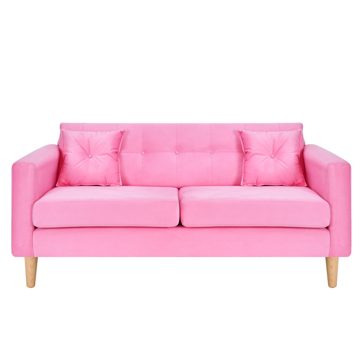 BODEVIR - Sofa New Retro 3C Felpa 05 Rosado