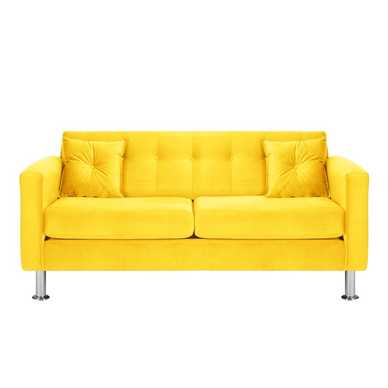 BODEVIR - Sofa New Retro 3C Felpa 12 Amarillo