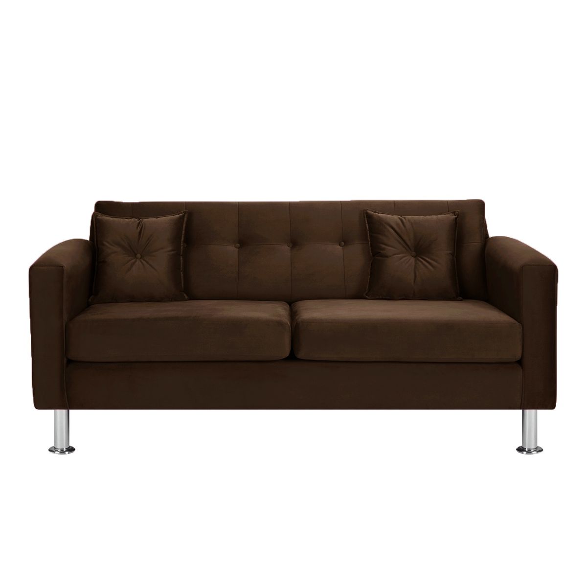 BODEVIR - Sofa New Retro 3C Felpa 12 Chocolate