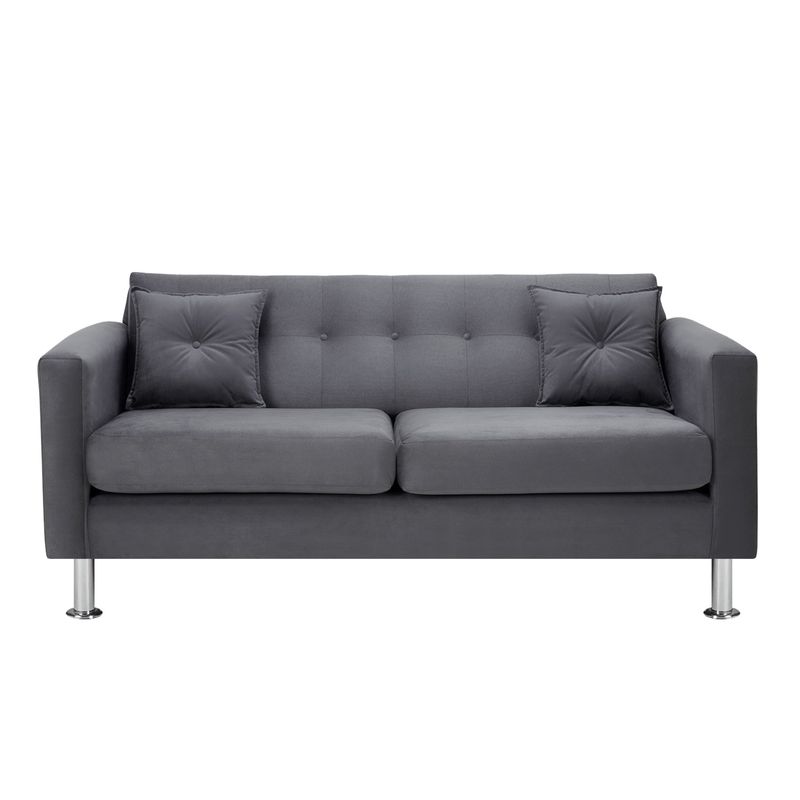 BODEVIR - Sofa New Retro 3C Felpa 12 Gris