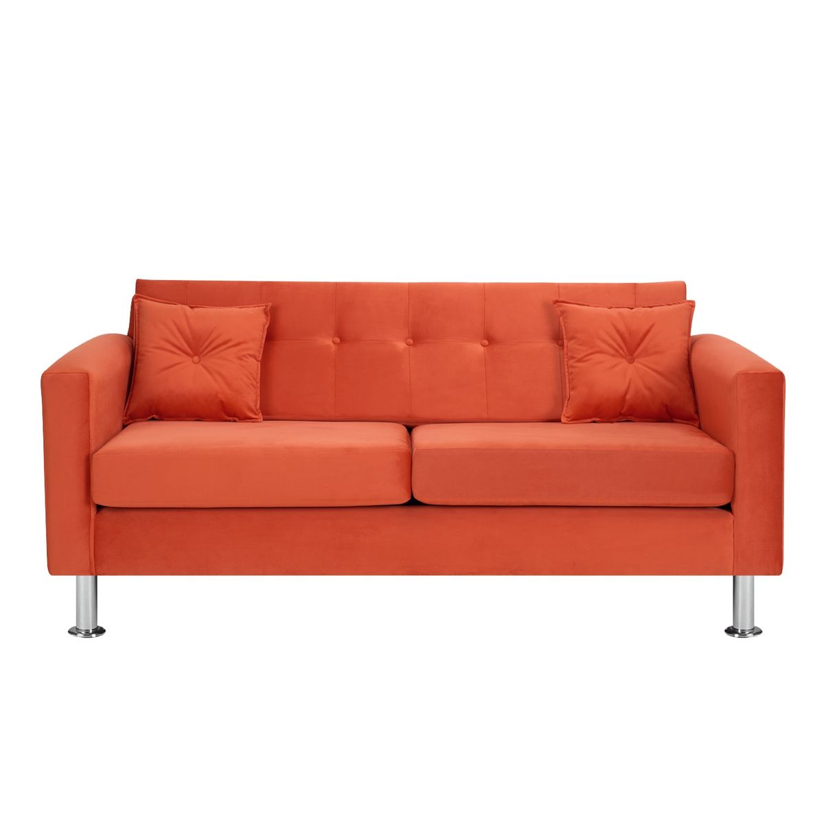 BODEVIR - Sofa New Retro 3C Felpa 12 Naranja