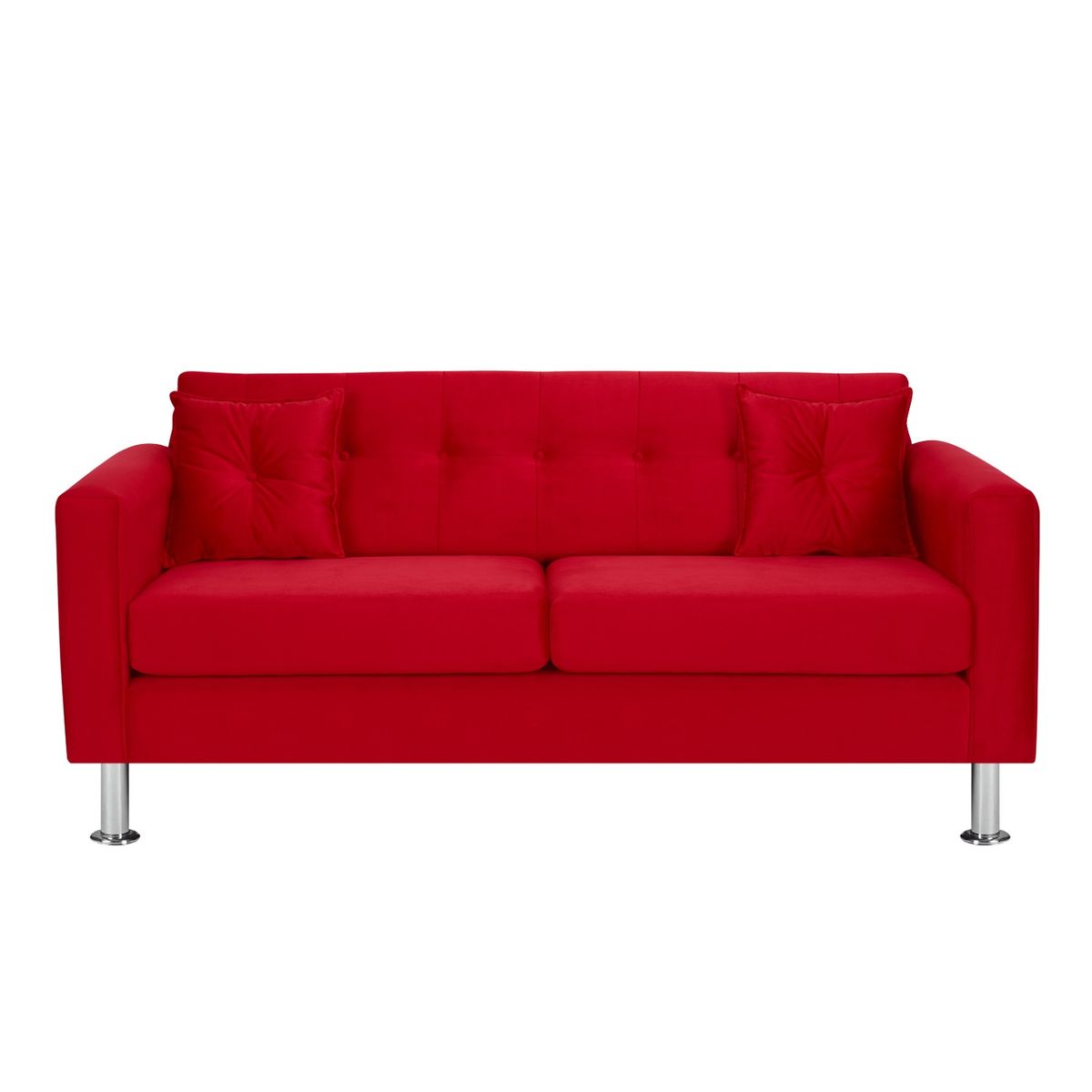 BODEVIR - Sofa New Retro 3C Felpa 12 Rojo