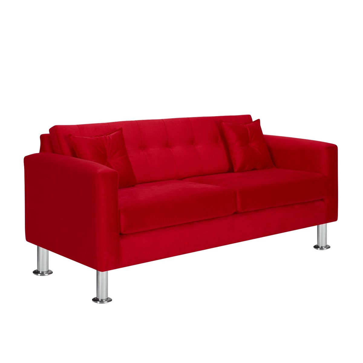 BODEVIR - Sofa New Retro 3C Felpa 12 Rojo