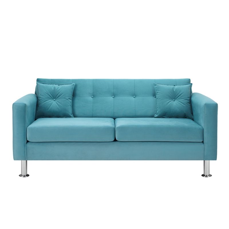 BODEVIR - Sofa New Retro 3C Felpa 12 Turquesa