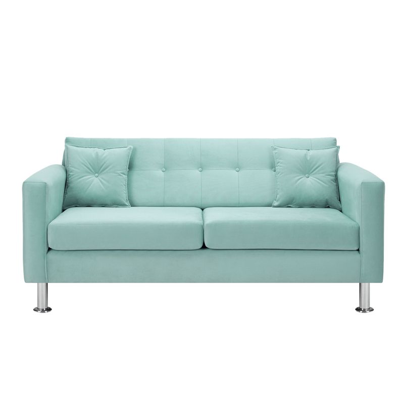 BODEVIR - Sofa New Retro 3C Felpa 12 Verde Agua