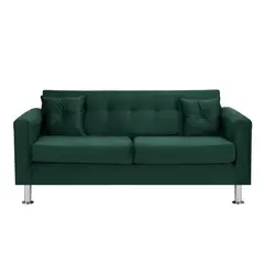 BODEVIR - Sofa New Retro 3C Felpa 12 Verde Botella