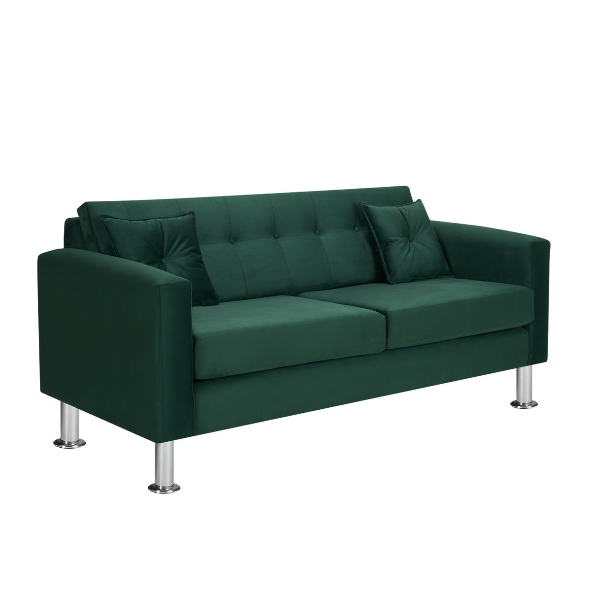 BODEVIR - Sofa New Retro 3C Felpa 12 Verde Botella
