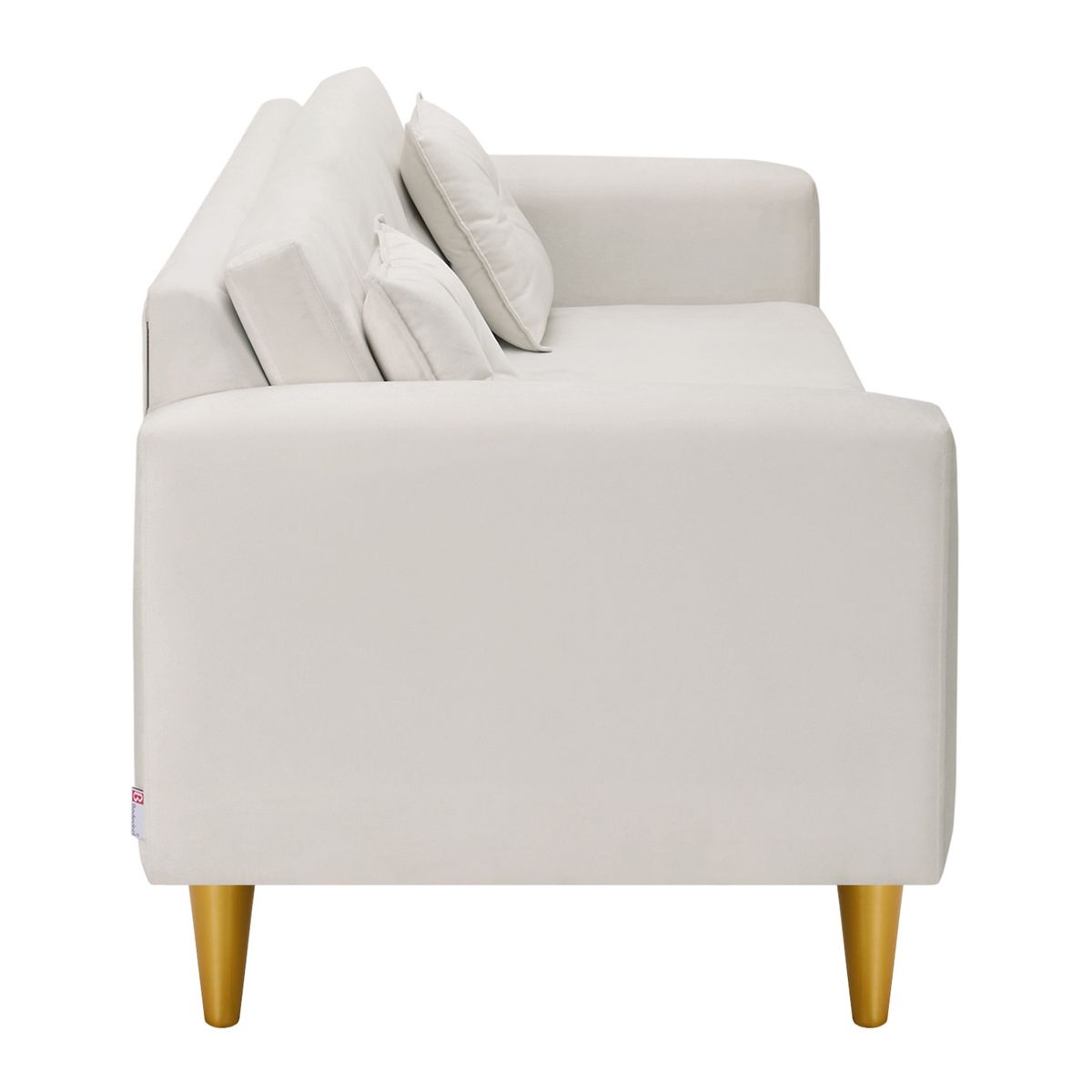 BODEVIR - Sofa New Retro 3C+2 Pouf Felpa 01 Crudo