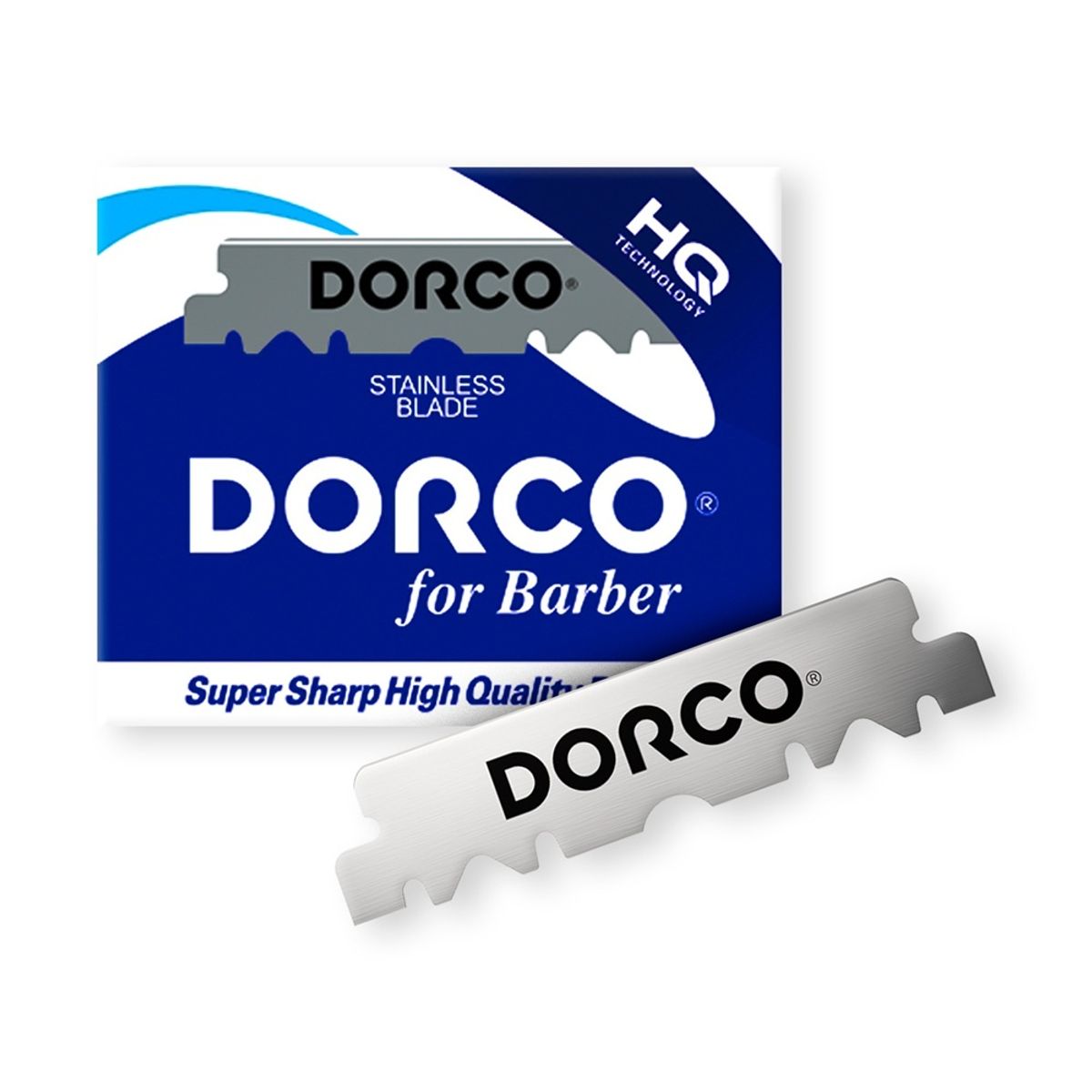 DORCO - Hojilla Dorco HQ Para Barberos 200 Filos A La Mitad