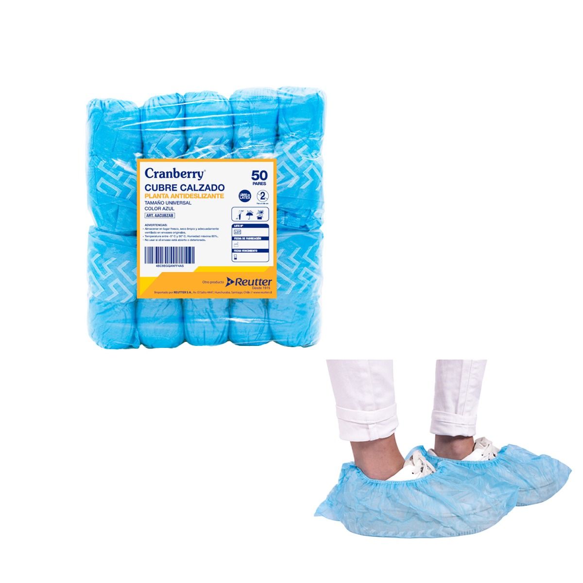 CRANBERRY - Cubrecalzado de tela antideslizante 10 unidades