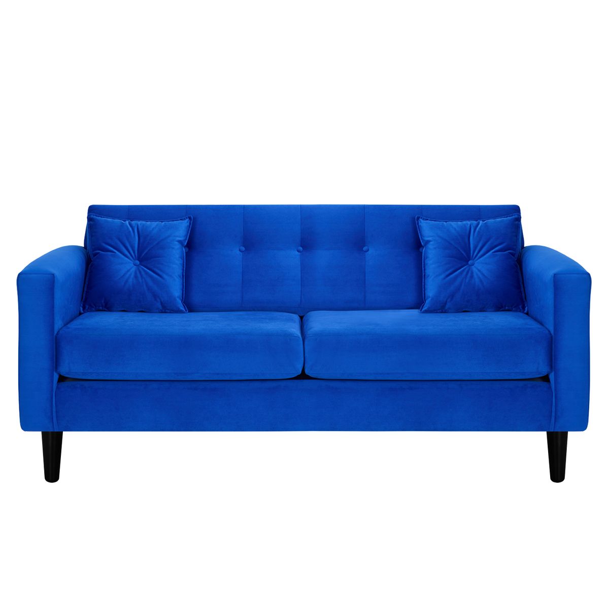 BODEVIR - Sofa New Retro 3C Felpa 00 Azul Rey