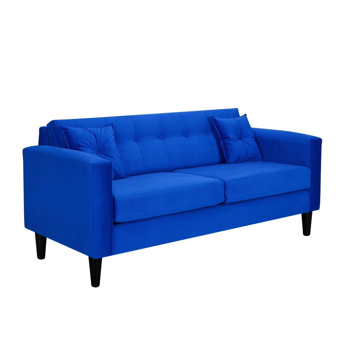 BODEVIR - Sofa New Retro 3C Felpa 00 Azul Rey