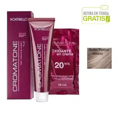 MONTIBELLO - Tintura Permanente Cromatone 10.2 Rubio Platino Irisado+ Oxidante