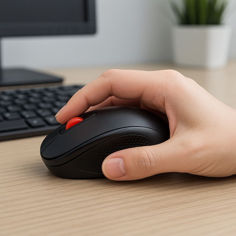 WEIBO - Mouse Inalámbrico Óptico 2.4ghz 1600 Dpi 6 Botones Diseño Ergonómico