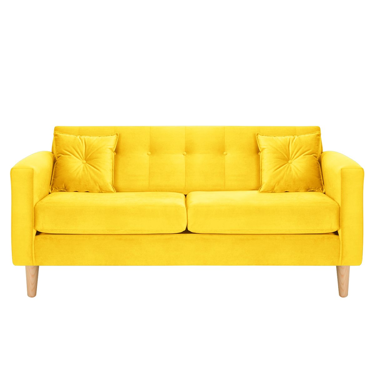 BODEVIR - Sofa New Retro 3C Felpa 05 Amarillo
