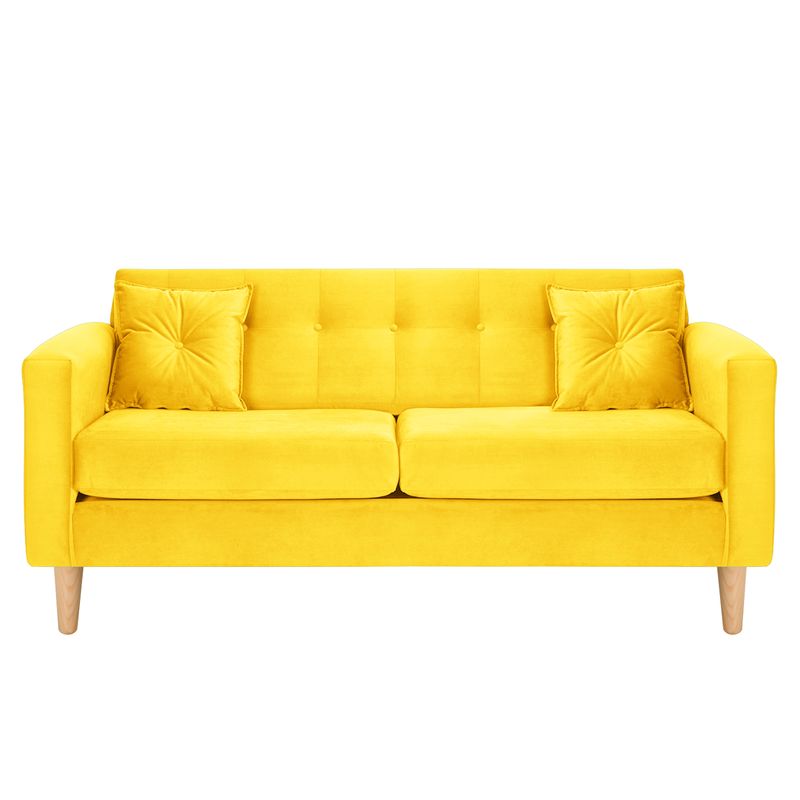BODEVIR - Sofa New Retro 3C Felpa 05 Amarillo