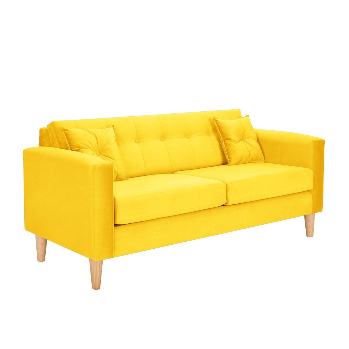 BODEVIR - Sofa New Retro 3C Felpa 05 Amarillo