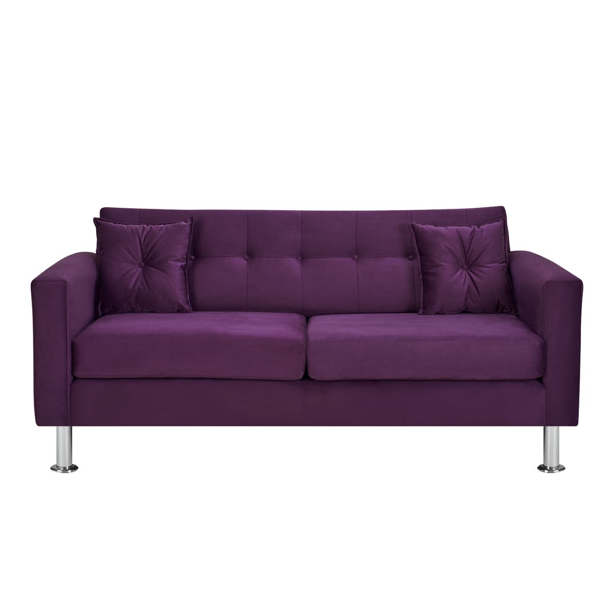 BODEVIR - Sofa New Retro 3C Felpa 12 Morado