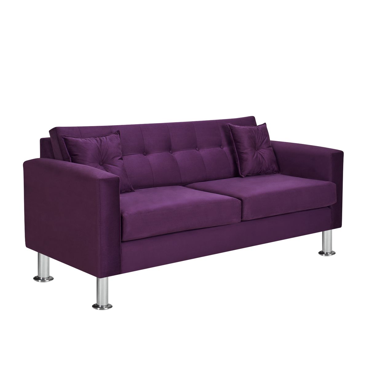 BODEVIR - Sofa New Retro 3C Felpa 12 Morado