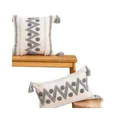 GENERICO - SET DE 2 FUNDAS DE COJIN 45x45 Y 30x50 L-01